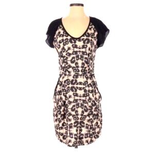 Rebecca Taylor Kaleidoscope Mini Dress Short Sleeve animal print (size 8)